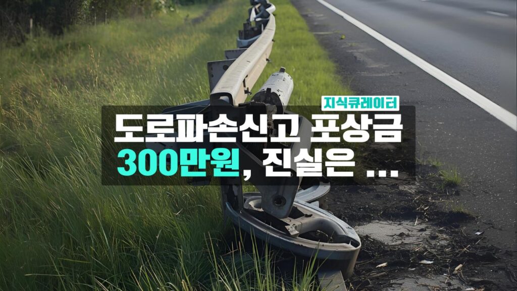 도로파손신고 포상금 300만원 진실